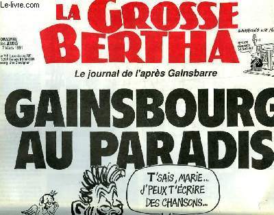 LA GROSSE BERTHA N8 - GAINSBOURG AU PARADIS