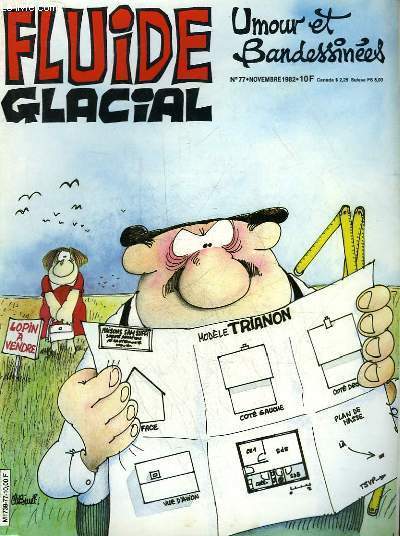 FLUIDE GLACIAL MAGAZINE UMOUR ET BANDESSINES N77