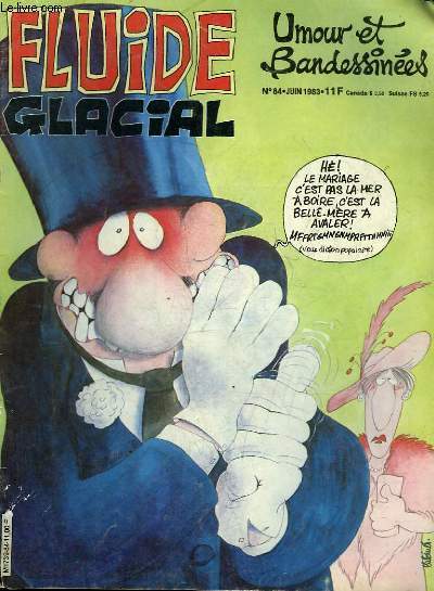 FLUIDE GLACIAL MAGAZINE UMOUR ET BANDESSINES N84