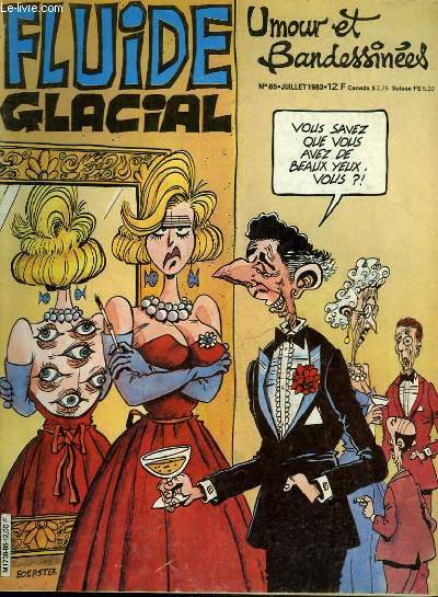 FLUIDE GLACIAL MAGAZINE UMOUR ET BANDESSINES N85