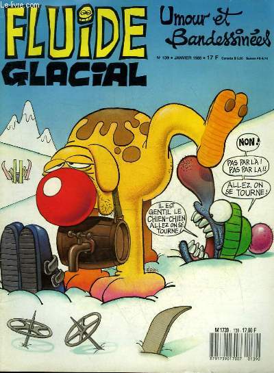 FLUIDE GLACIAL MAGAZINE UMOUR ET BANDESSINES N139