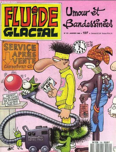 FLUIDE GLACIAL MAGAZINE UMOUR ET BANDESSINES N151