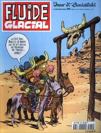 FLUIDE GLACIAL MAGAZINE UMOUR ET BANDESSINES N289