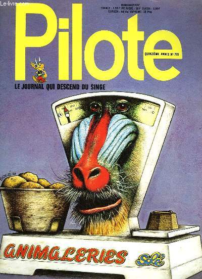 PILOTE N 719 - ANIMALERIE - LE JOURNAL QUI S'AMUSE A REFLECHIR