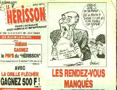 MARIUS L'EPATANT HERISSON N2368 - LES RENDEZ-VOUS MANQUES