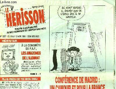 MARIUS L'EPATANT HERISSON N2377 - CONFERENCE DE MADRID : UN CAMOUFLET POUR LA FRANCE