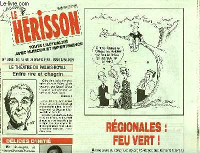 MARIUS L'EPATANT HERISSON N2396 - REGIONALES : FEU VERT !