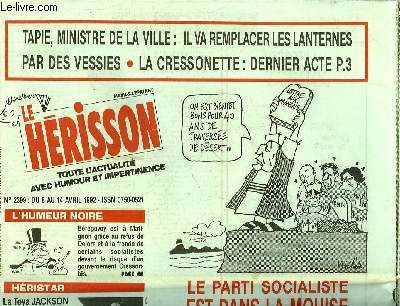 MARIUS L'EPATANT HERISSON N2399 - LE PARTI SOCIALISTE EST DANS LA MOUSSE