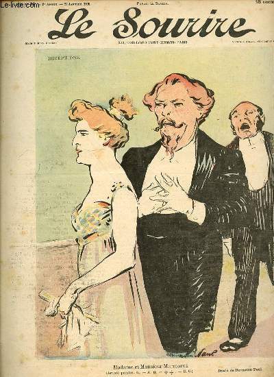 LE SOURIRE N14 - DEUXIEME ANNEE. MADAME ET MONSIEUR MACMORUT - RECEPTION.