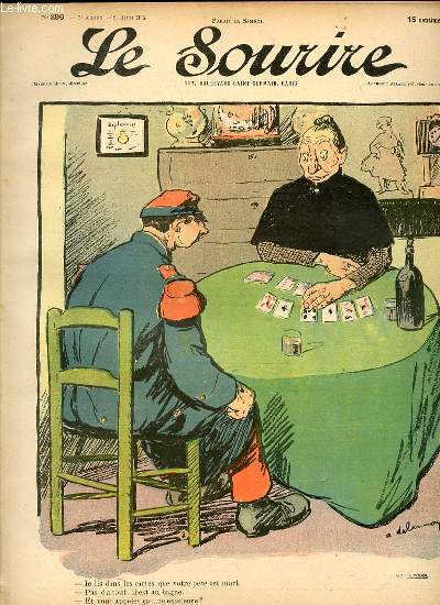 LE SOURIRE N296 - SEPTIEME ANNEE. IL EST BAGNE.