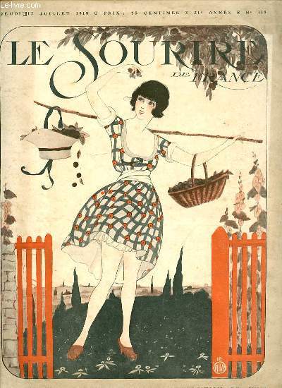 LE SOURIRE N118 - VINGT-ET-UNIEME ANNEE. CLAUDINE ET LES REINES-CLAUDE.