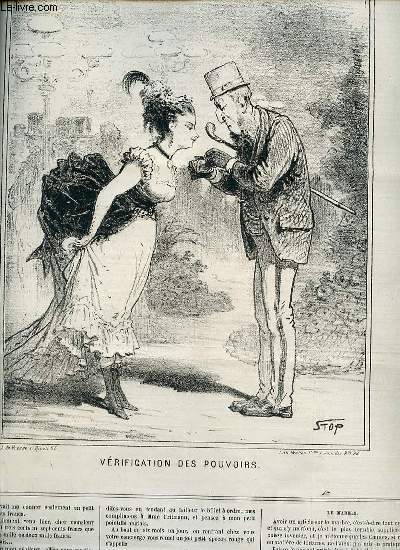 LE CHARIVARI - TRENTE-HUITIEME ANNEE. Bulletin politique par Pierre Vron / Le plutarque de 1869 par Henry Maret / Nos petits spectres rouges par Jacques Bernard / Les heureux du scrutin : Menjaret de Kerjgu par Arthur Pougin ETC.