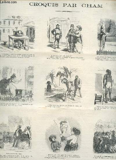 LE CHARIVARI - TRENTE-HUITIEME ANNEE. Bulletin politique par Pierre Vron / Cantate l'occasion du centenaire de Napolon 1er par E. Villiers / Les attraits de la fte par Jehan Valter / Rapport de la compagnie universelle du Canal maritime de Suez ETC.