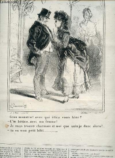 LE CHARIVARI - TRENTE-HUITIEME ANNEE. La semaine de la bourse par Zabban / Le prince fantome par Paul Girard / Revue comique des tribunaux par Henry Maret ETC.
