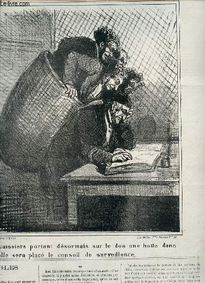 LE CHARIVARI - TRENTE-HUITIEME ANNEE. Bulletin politique par Pierre Vron / Congrs ouvrier de Bale par Ernest Litton / Nouveaux portraits-cartes : Th. Semet par Albert de Lasalle / Epingles par Louis Dprat ETC.