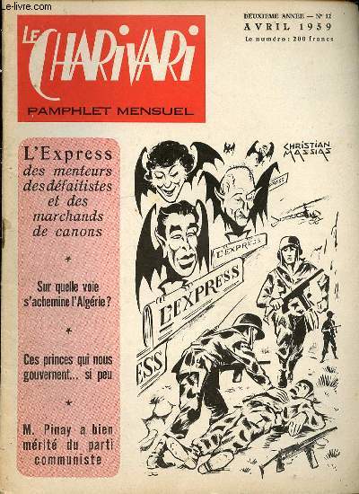 LE CHARIVARI N12 - DEUXIEME ANNEE. L'EXPRESS.