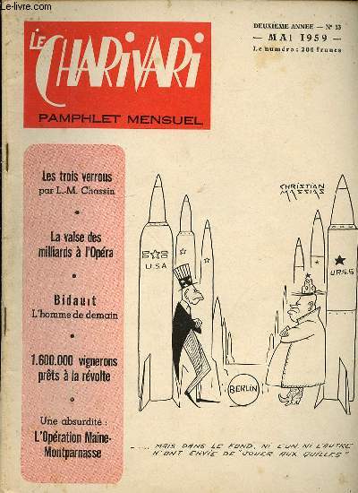 LE CHARIVARI N13 - DEUXIEME ANNEE. U.S.A., BERLIN ET U.R.S.S.