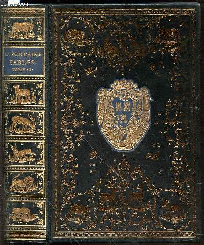FABLES DE LA FONTAINE - TOME 2 AVEC LES FIGURES D'OUDRY PARUES DANS L'EDITION DESAINT ET SAILLANT DE 1755.
