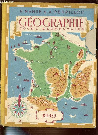 GEOGRAPHIE COURS ELEMENTAIRE - COURS ELEMENTAIRE CLASSES DE 10E ET 9E DES LYCEES ET COLLEGES - 3EME EDITION - OUVRAGE ADOPTE POUR LES ECOLES PRIMAIRES DE LA VILLE DE PARIS.