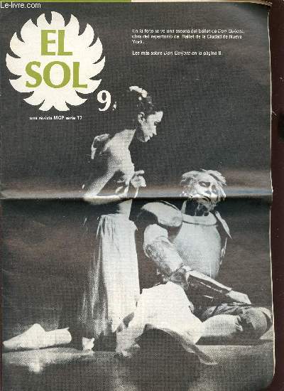 EL SOL N9 - UNE REVISTA MGP SERIE 17. / COLONIA JUVENIL INTERNATIONAL SEIDIA. LAS AVENTURAS DE EMILIO. DON QUIJOTE. ETC.