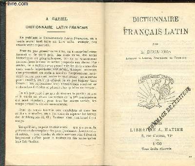 DICTIONNAIRE FRANCAIS-LATIN.
