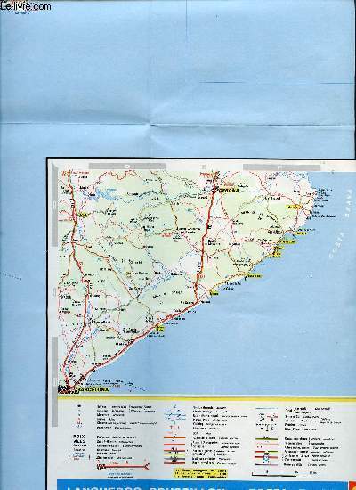 CARTOGUIDE LANGUEDOC ROUSSILLON N13. DIMENSION : 46 x 65 cm environ.