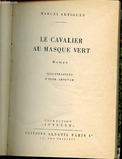 LE CAVALIER AU MASQUE VERT - COLLECTION 