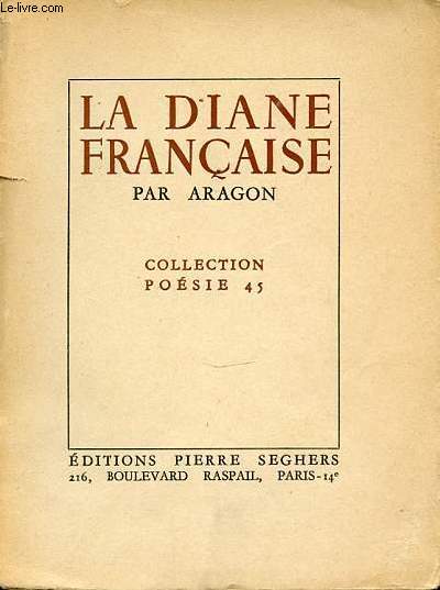 LA DIANE FRANCAISE - COLLECTION POESIE 45.