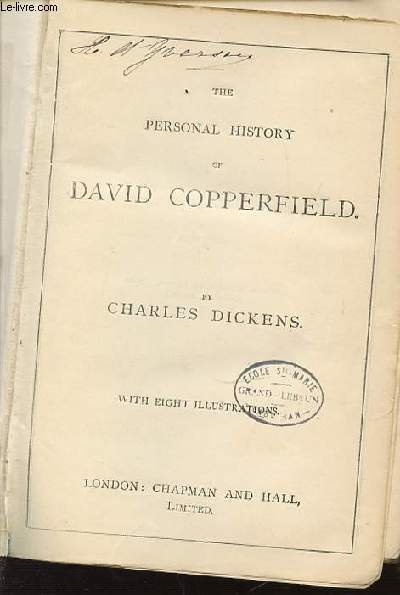 THE PERSONAL HISTORY OF DAVID COPPERFIELD.