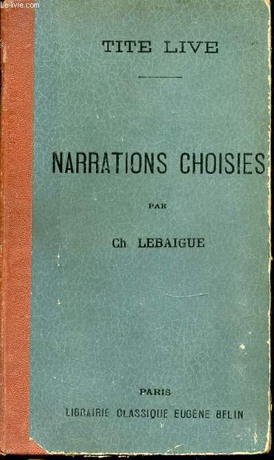 NARRATIONS CHOISIES - COLLECTION 