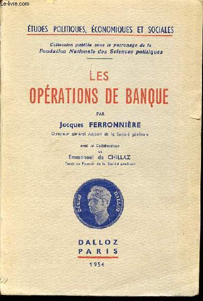 LES OPERATIONS DE BANQUE - COLLECTION 
