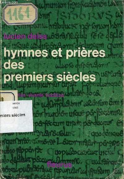 HYMNES ET PRIERES DES PREMIERS SIECLES.