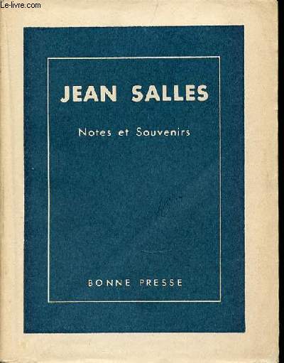 NOTES ET SOUVENIRS.