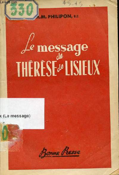 LE MESSAGE DE THERESE DE LISIEUX.