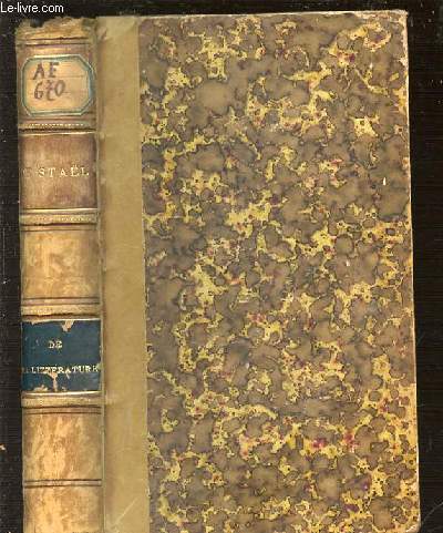 DE LA LITTERATURE CONSIDEREE DANS SES RAPPORTS AVEC LES INSTITUTIONS SOCIALES.