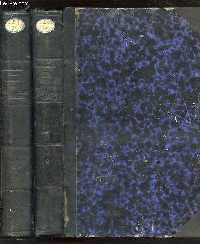 HISTOIRE DE LA LITTERATURE ALLEMANDE - BIBLIOTHEQUE DE LA FACULTE DES LETTRES DE LYON EN 2 TOMES (1+2).