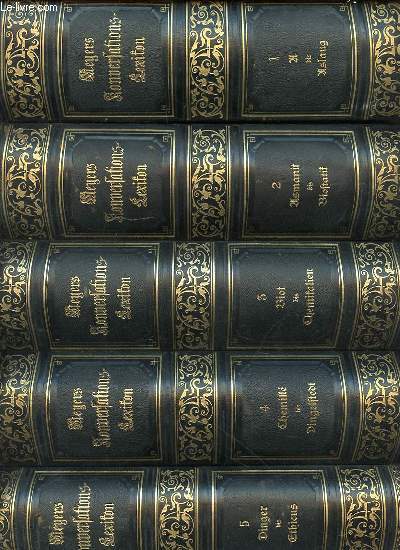 MEYERS KONVERSATIONSLEXIKON EN 17 TOMES (1+2+3+4+5+6+7+8+9+10+11+12+13+14+15+16+17) - COMPLET.