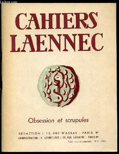 CAHIERS LAENNEC : OBSESSION ET SCRUPULES N2.