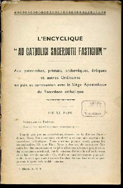 L'ENCYCLIQUE 