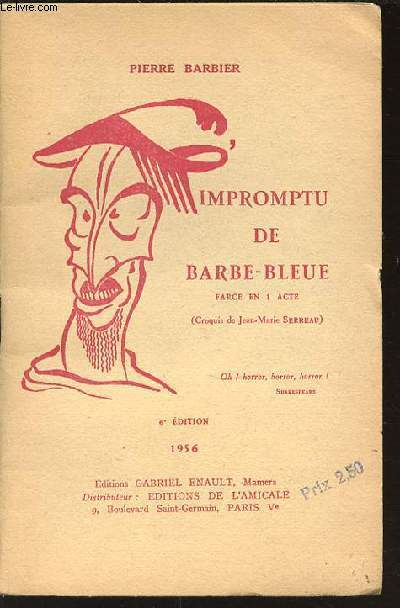 IMPROMPTU DE BARBE-BLEUE - FARCE EN 1 ACTE.
