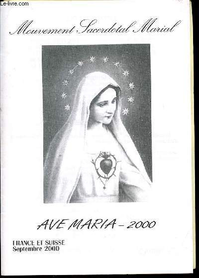 MOUVEMENT SACERDOTAL MAIRAL - AVE MARIA / FRANCE ET SUISSE.