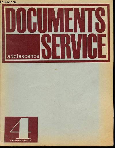 DOCUMENTS SERVICE ADOLESCENCE N4 / MENSUEL.