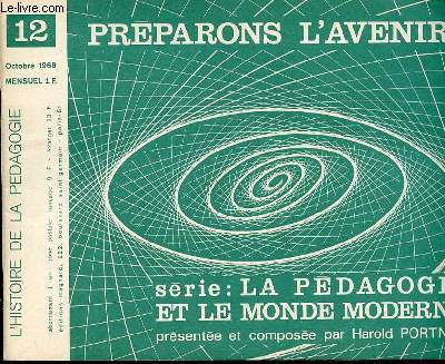 PREPARONS L'AVENIR N°12 - OCTOBRE. L'HISTOIRE DE LA PEDAGOGIE.