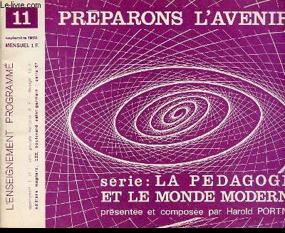 PREPARONS L'AVENIR N11 - SEPTEMBRE. L'ENSEIGNEMENT PROGRAMME.