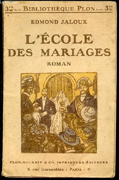 L'ECOLE DES MARIAGES.