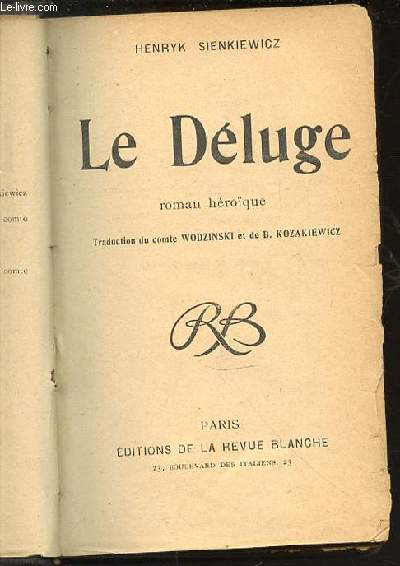 LE DELUGE - ROMAN HEROIQUE.