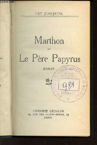 MARTHON ET LE PERE PAPYRUS