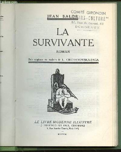 LA SURVIVANTE - ROMAN.