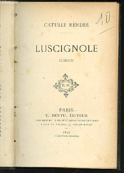 LUSCIGNOLE - ROMAN.