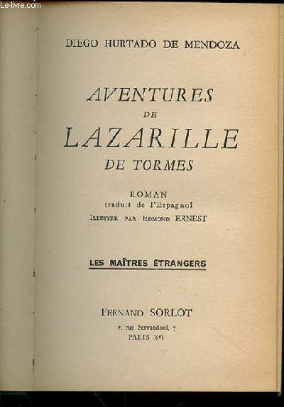 AVENTURES DE LAZARILLE DE TORMES - COLLECTION 